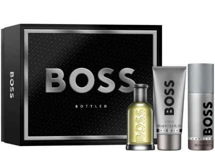 Boss Bottled Комплект (EDT 100ml + Deo 150ml + SG 100ml) за Мъже