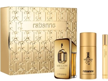 Paco Rabanne Million Gold Комплект (EDP 50ml + Deo Spray 150ml + EDP 10ml) за Мъже