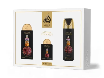 Lattafa Giftset - Artisan Ethnique (Edp 100ml+20ml+Deo 200ml)
